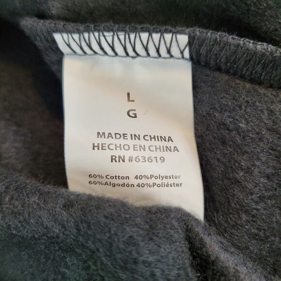 Bebe Sport Collegiate Hoodie Sweatshirt Black | Large - Picture 6 of 7